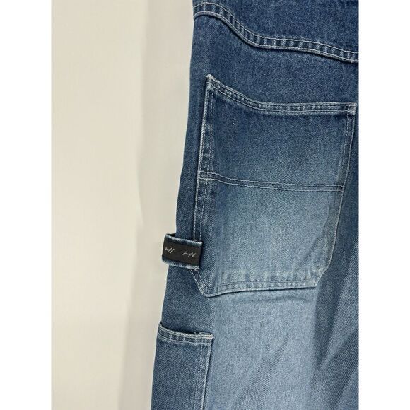 Vintage Y2K 00s Boff Embroidered Jorts JNCO Style‎ Baggy Carpenter 14" Inseam - Picture 6 of 6